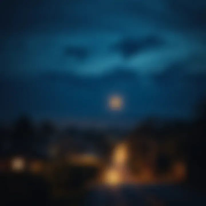 Residents of Palo Alto look up at strange lights in the night sky