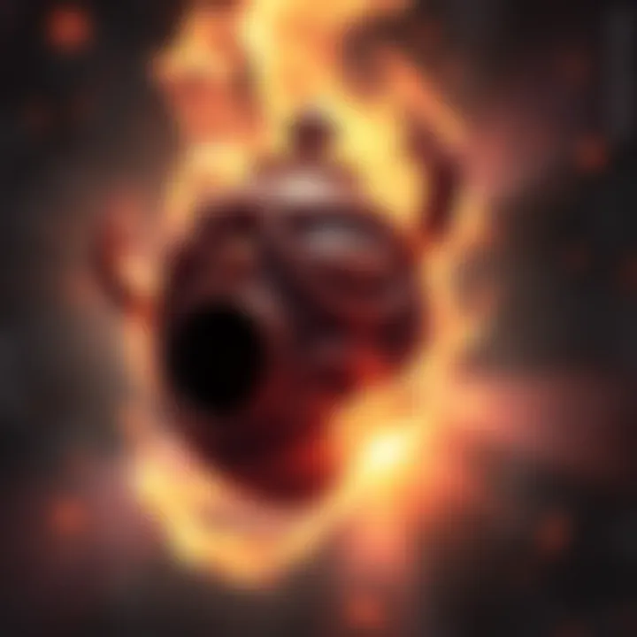 A dark, mystical object surrounded by glowing light, symbolizing a curse that can be lifted with positive change. The contrasting elements represent negativity transforming into positivity.