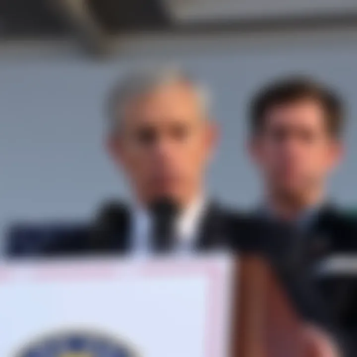 Curtis Yarven speaking at a podium with a serious expression, while Beto O’Rourke looks concerned in the background, highlighting the tension in the political climate.