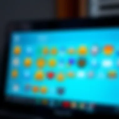 Colorful custom emojis shown on a Skype interface from around 2010