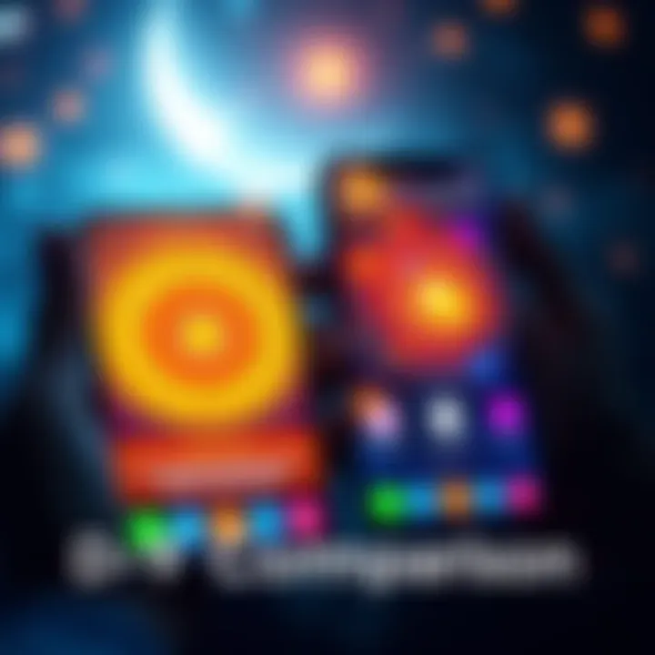 Visual comparison of Kumbh and Makar charts on phone screens from Jagannath Hora and Astrosage apps