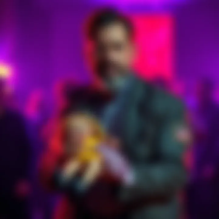 Paranormal investigator Dan Rivera holding the Annabelle doll during a public appearance.