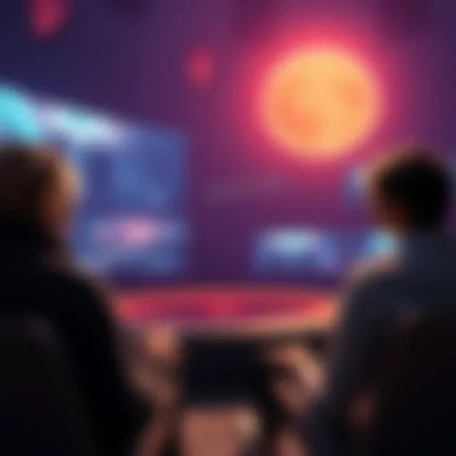 A person discussing remote viewing concepts at a dome, with visuals of Hellier episodes in the background.