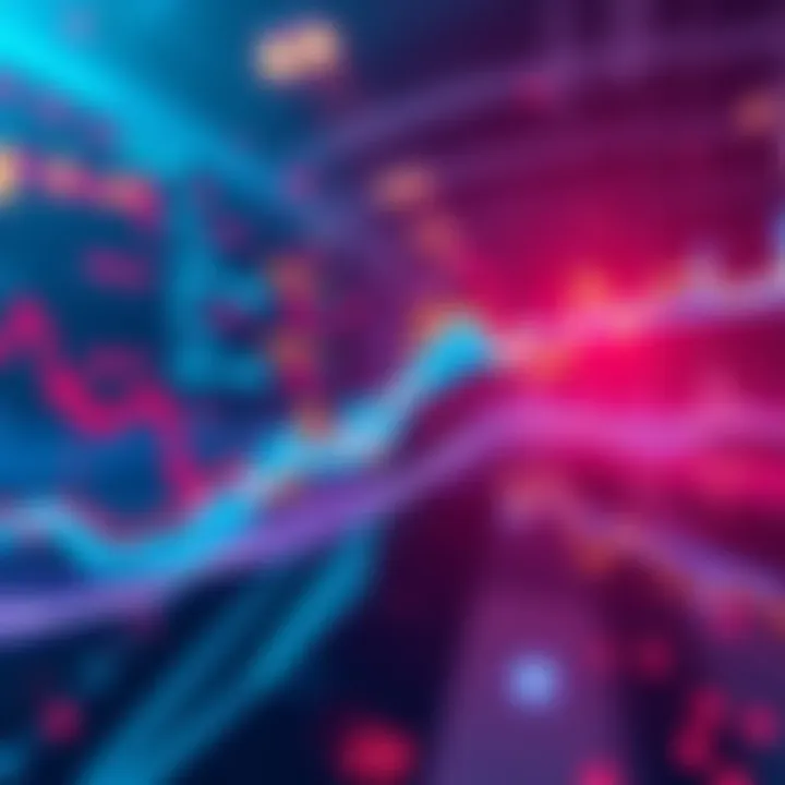 A visual representation illustrating the ups and downs of the Dao, featuring charts and graphs reflecting market sentiment.