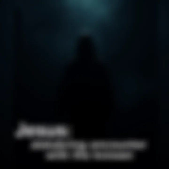 Dark Figure in Shadows A shadowy figure stands in a dimly lit room, evoking feelings of fear and uncertainty. The atmosphere is tense, suggesting an unsettling encounter.