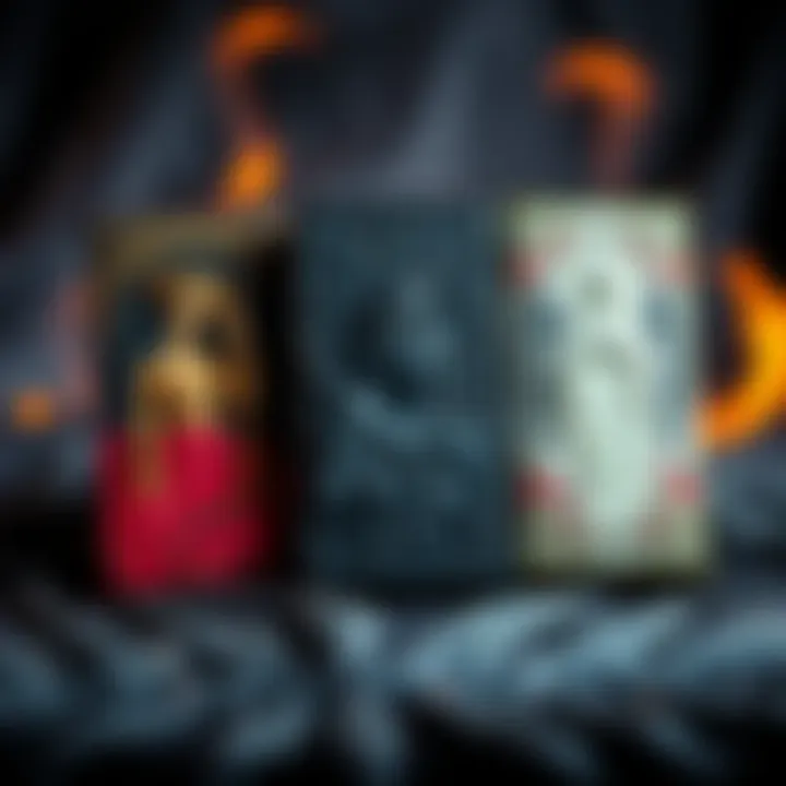 Dark Chocolate Bars Inspired by Deities A display of dark chocolate bars with designs related to Lady Persephone, Hekate, and Lord Hypnos, showcasing the artistic influence of these deities.