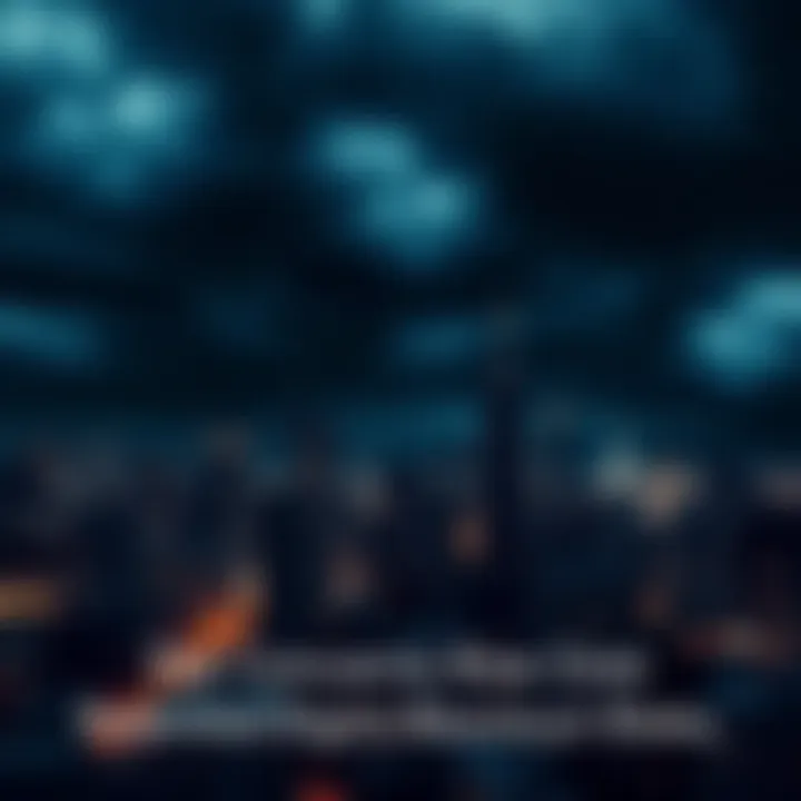 A city skyline showing lights out, with silhouettes of buildings against a dark sky, symbolizing a potential digital blackout.