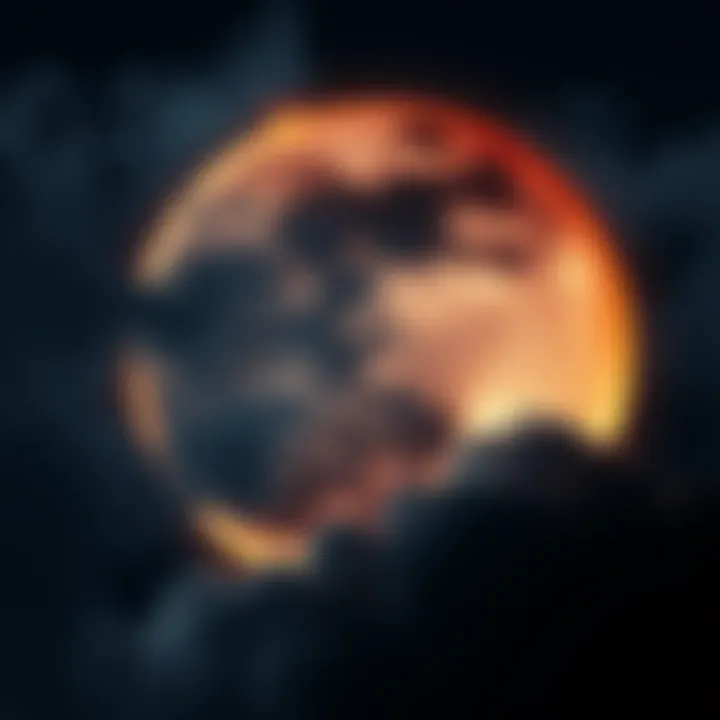 Dark Moon in Astrology A dark moon symbol representing emotional challenges in marriage and family dynamics in astrology