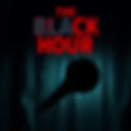 A dark-themed podcast cover featuring a microphone and shadows, symbolizing true crime storytelling.