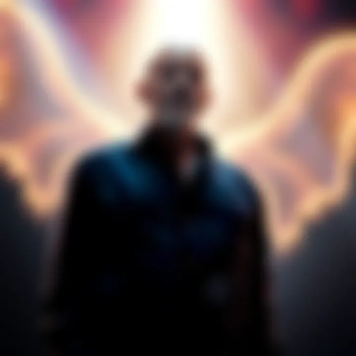 Darryl Anka with a glowing aura Darryl Anka standing with a bright light surrounding him, symbolizing spiritual connection to Jesus