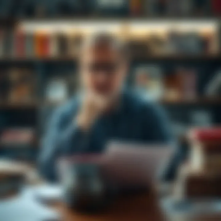 David Pearce Theorizing Philosopher David Pearce discussing his theory about the universe's total information balancing to zero with a thoughtful expression, surrounded by books and notes on a table.