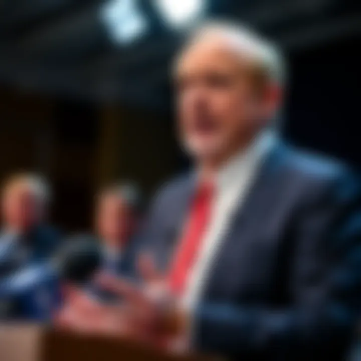 David Pecker discussing his recent media activities at a press event