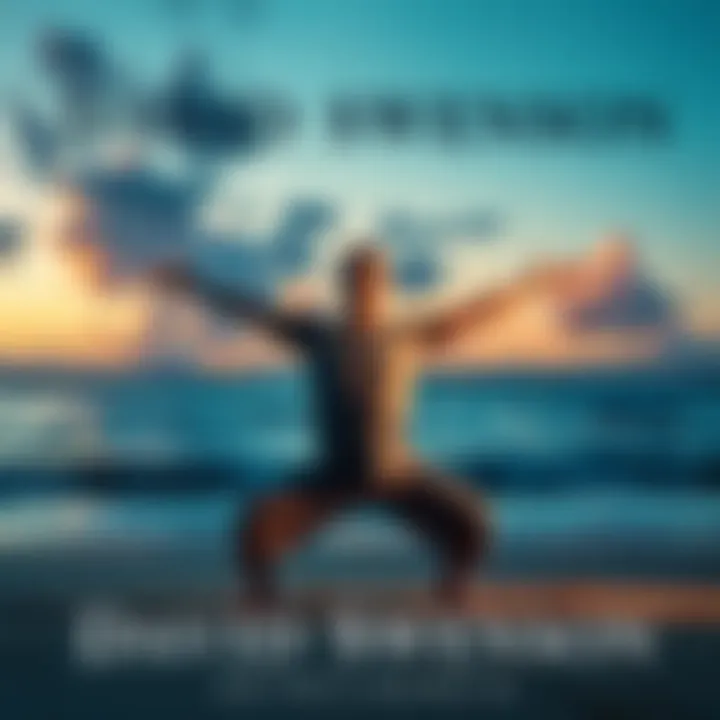 Cover of David Swenson's memoir featuring him practicing yoga on a serene beach