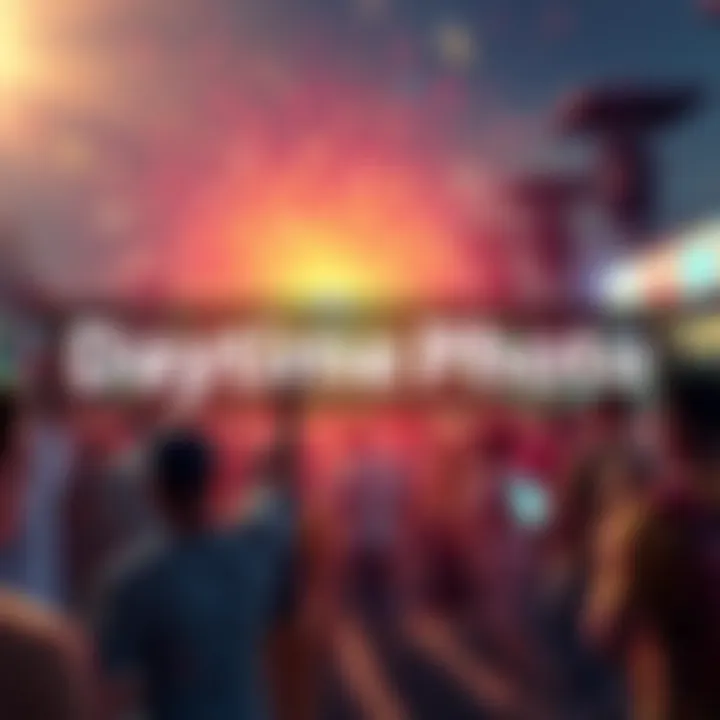 A bright scene hinting at upcoming daytime photos, with excitement in the air and community engagement.