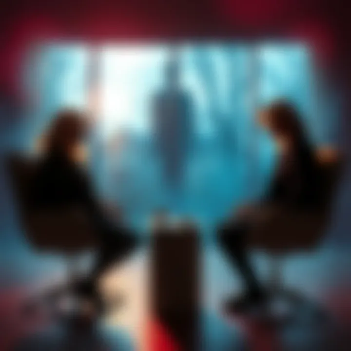 Deborah Moffitt sharing her family's haunting story about Mr. Entity in an interview setting