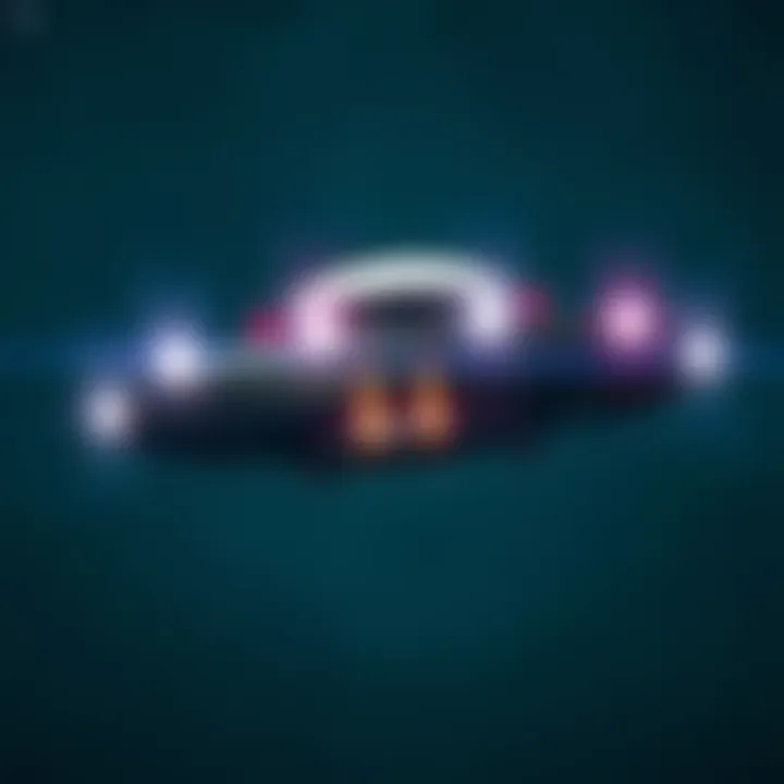 A still from a newly released UFO video showing an unidentified flying object in the sky, with bright lights and a dark background, sparking curiosity and interest.