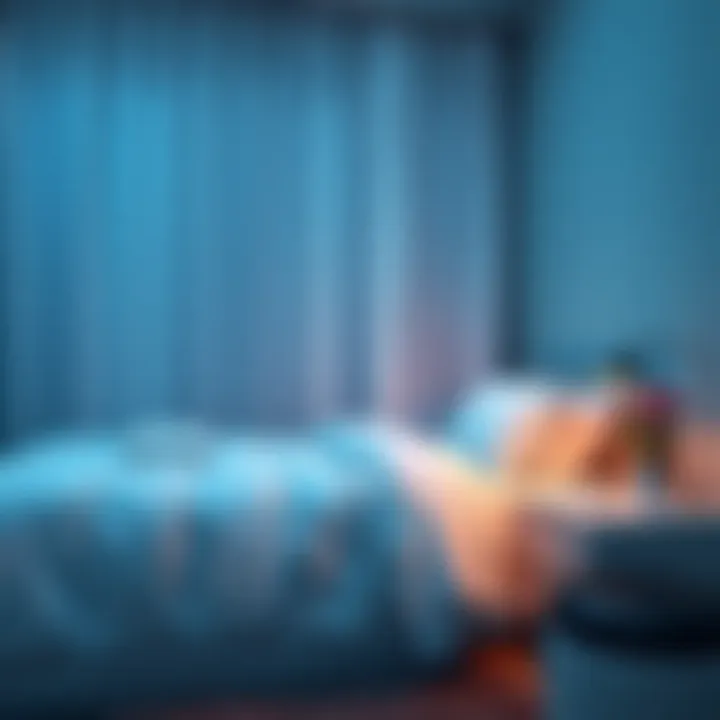 A peaceful bedroom scene promoting deep sleep