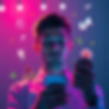 A person looking relieved after deleting the TikTok app from their phone, surrounded by symbols of mental clarity like a light bulb and peaceful nature elements.