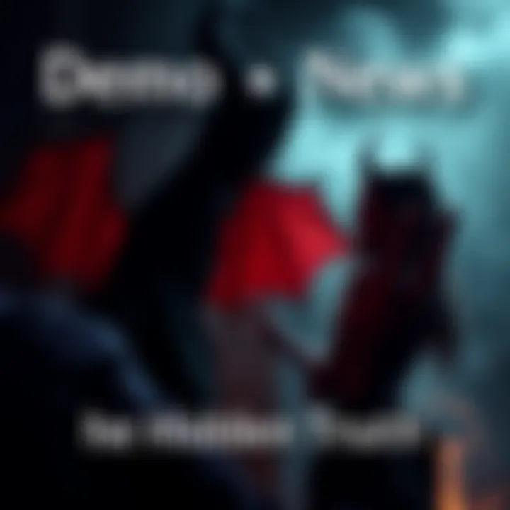 A shadowy figure representing a demon influences a person, symbolizing the connection between evil spirits and human behavior.