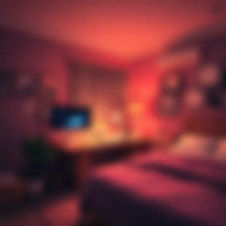 Desk placement in bedroom A cozy bedroom with a desk placed near the bed, showing organized space and good lighting.