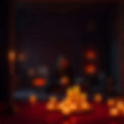 A person sitting in a cozy, dimly lit room surrounded by candles, expressing feelings of solitude while engaging with a representation of Lilith