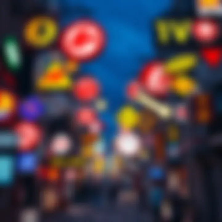 A collection of various signs and symbols from different cultures displayed together, showcasing their meanings and significance in everyday life.