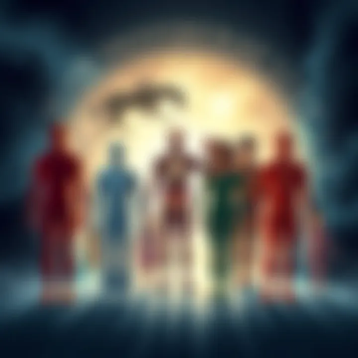 Different Bodies in Reincarnation Illustration showing various human figures representing different lifetimes and bodies, set against a background symbolizing the cycle of life.