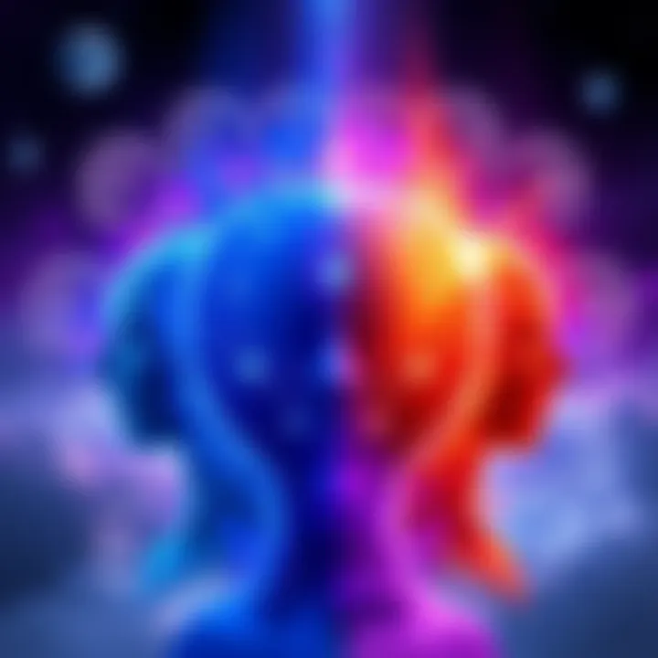 Illustration showing the characteristics of 3rd to 6th density souls with a glowing representation of a higher self influencing their maturity levels.