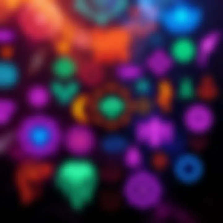 A visually captivating display of unique digital sigils for creative expression.