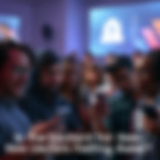 A group of fans looking disappointed at their devices, with a notification bell icon dimmed in the background