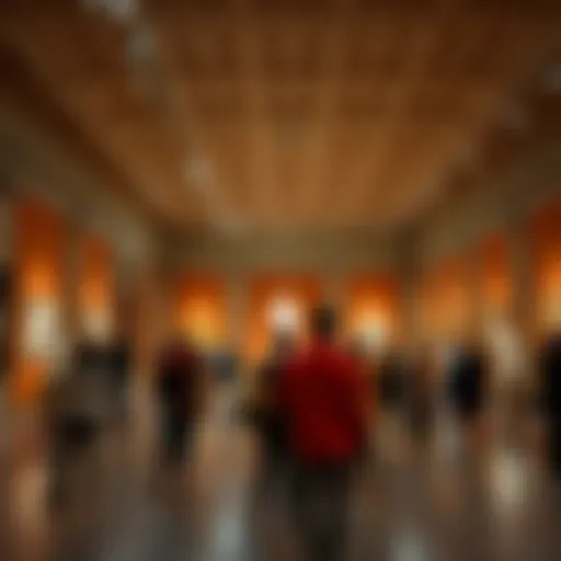 Visitors viewing art pieces inspired by Dionysus at the Musée des Arts Décoratifs in Paris