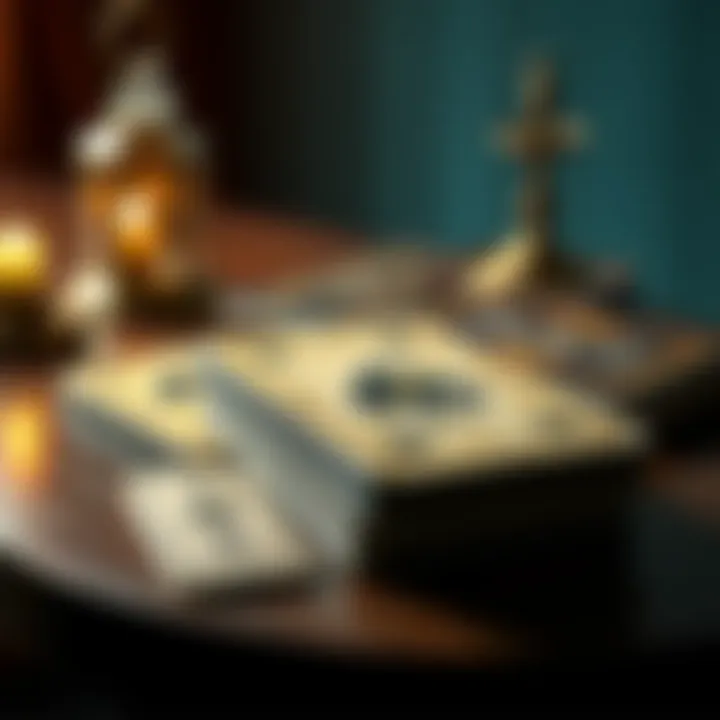 A no-nonsense tarot deck on a simple table