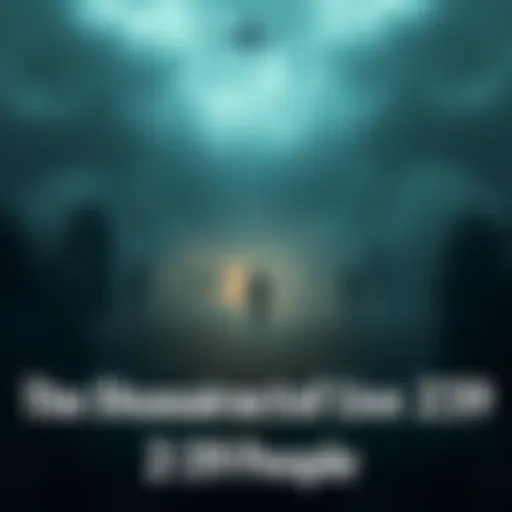 A dark, fog-filled forest with shadowy figures and an airplane silhouette overhead, symbolizing the mysterious disappearance of individuals in 2014.