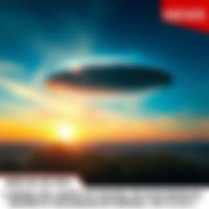 A disc-shaped UFO hovering in the sky over Maassluis, Netherlands, captured by Dick Smits in 2014.