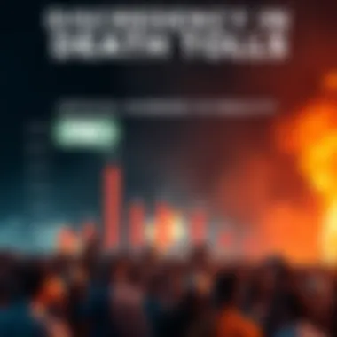 Discrepancy in Death Tolls A graph showing a comparison between official death toll numbers and actual statistics, revealing a significant gap.