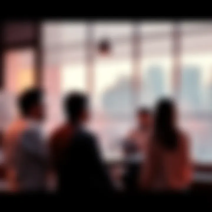 People talking about decision-making and parameters in a group setting