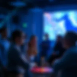 A group of people engaged in a lively discussion about beliefs regarding the paranormal