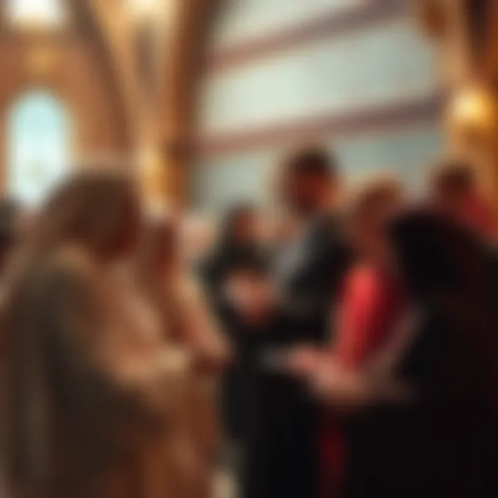 People discussing choices about monastic life Group of people engaged in a conversation about monastic life, sharing their thoughts and experiences