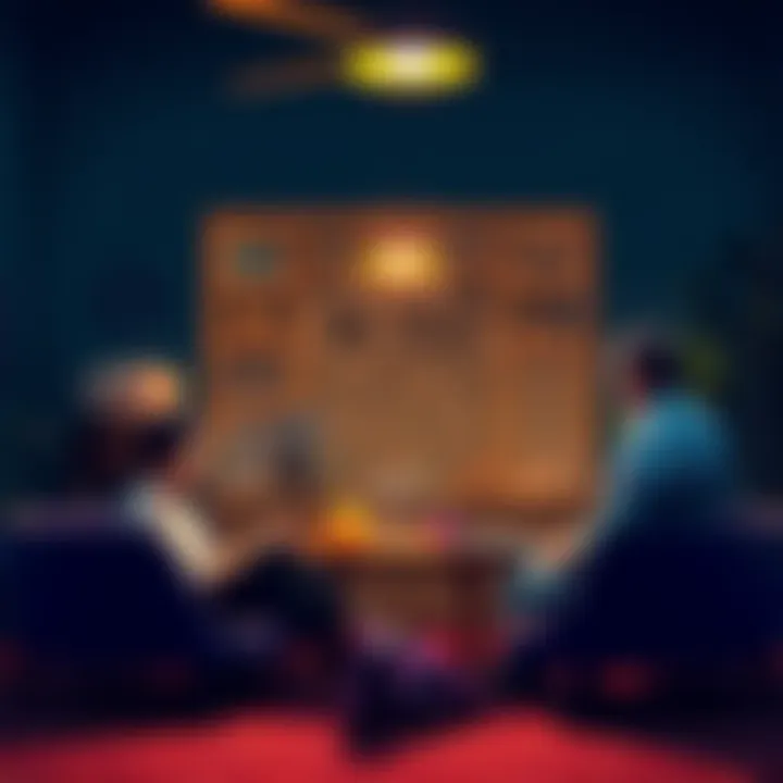 A group of people engaging in a lively debate about consciousness and the existence of other minds in a cozy setting.