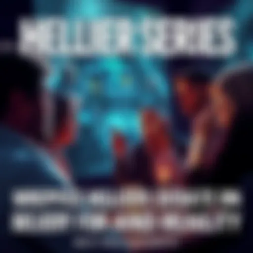 Discussion on Hellier Series Group of people discussing the themes of belief and reality in the Hellier series