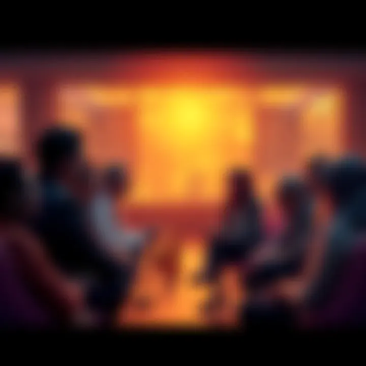 Discussion on Human Rights Group of people engaging in conversation about human rights and freedoms