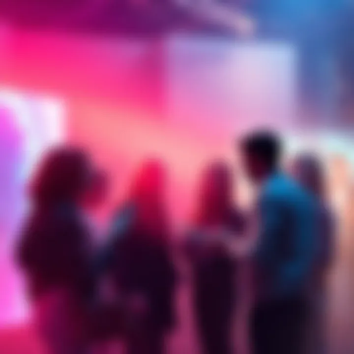 A group of people engaging in a lively discussion about important questions on a forum.