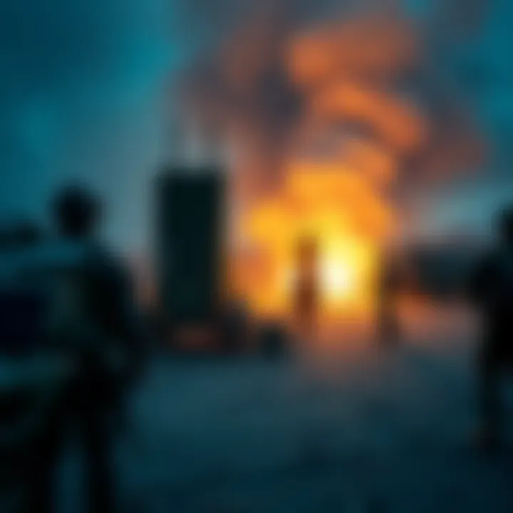 Soldiers dismantling THAAD and Patriot missile defense systems in South Korea, showing military activity and equipment removal