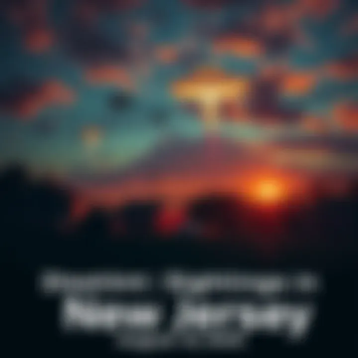 Residents observing unusual events in the sky over New Jersey on August 19, 2025