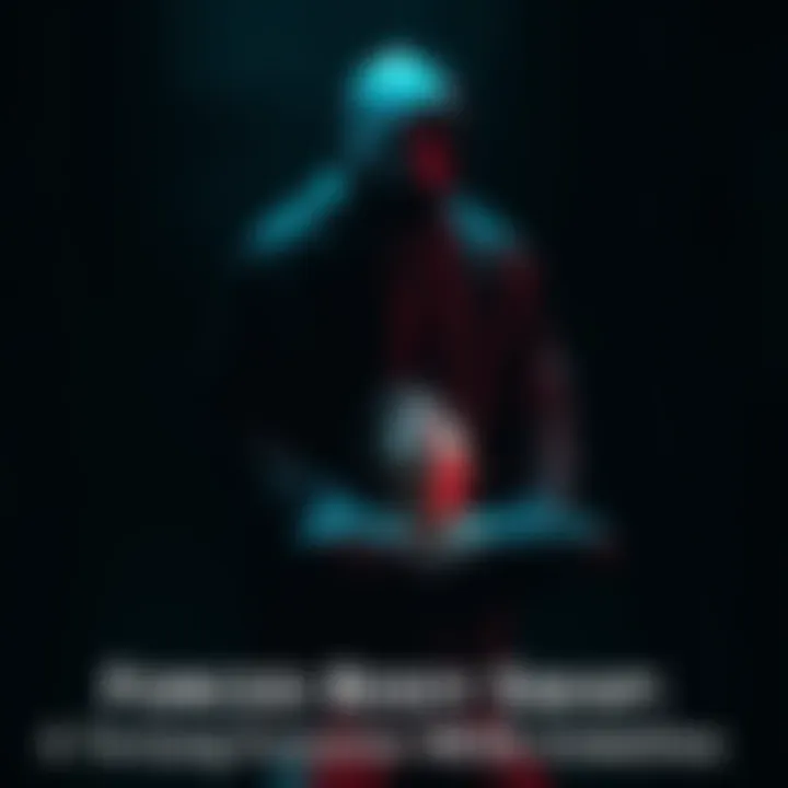 A shadowy figure looms over a person in distress, representing a haunting experience with dark entities. The background is dark and eerie, enhancing the sense of fear and confusion.