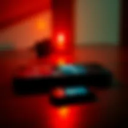 A phone lying on a table with an eerie glow, displaying a voicemail notification. Shadows in the background suggest a tense atmosphere.