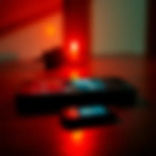 A phone lying on a table with an eerie glow, displaying a voicemail notification. Shadows in the background suggest a tense atmosphere.