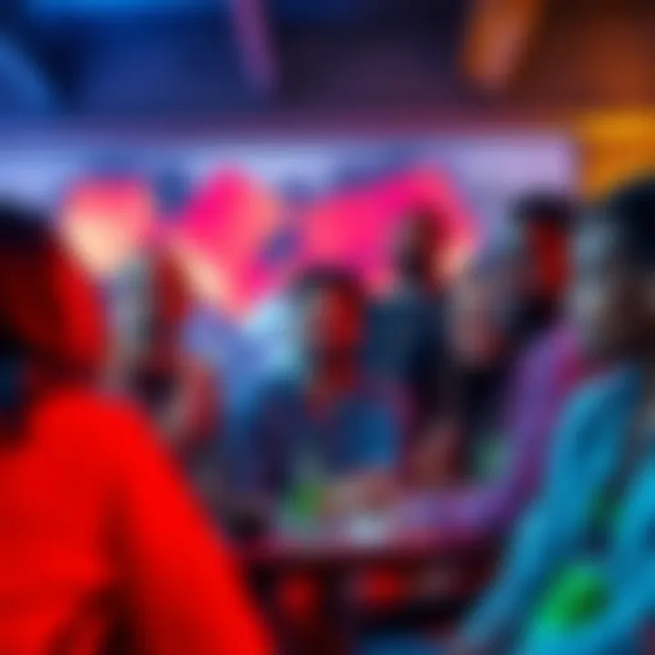 A group of people engaged in a serious discussion about the impact of drugs like MDMA on life quality
