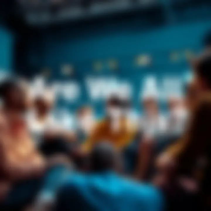 A diverse group of people sitting in a circle, sharing their thoughts and experiences, symbolizing shared traits and commonalities among individuals.