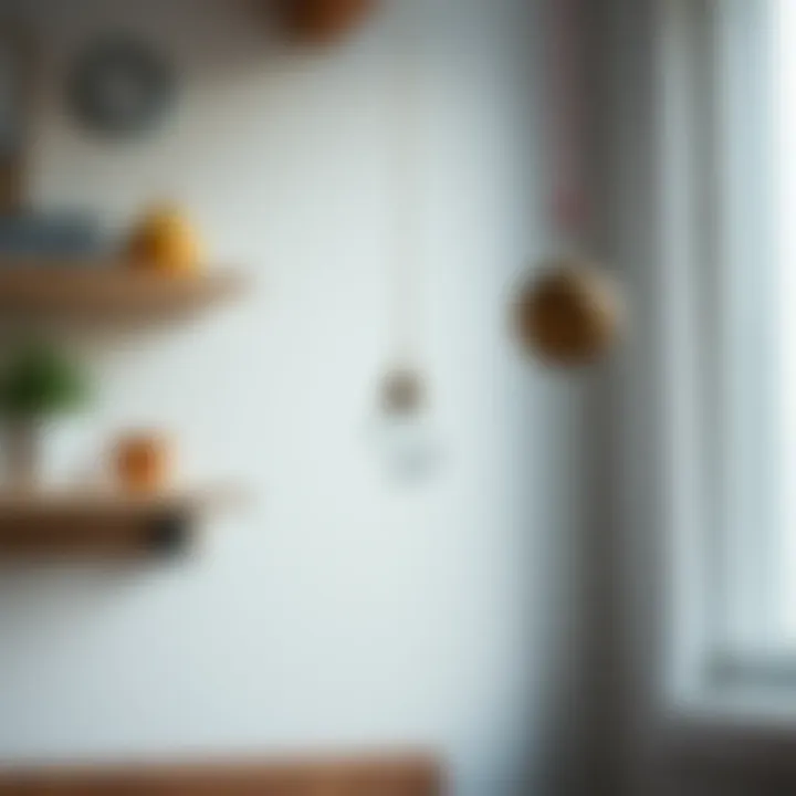 A homemade pendulum crafted from a string and a weight, hanging in a simple setup, showcasing budget-friendly materials for DIY projects.